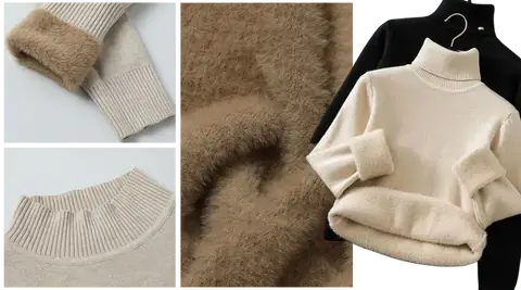 Suéter Térmico Feminino Forrado em Veludo Termo Comfort - Edição de Luxo