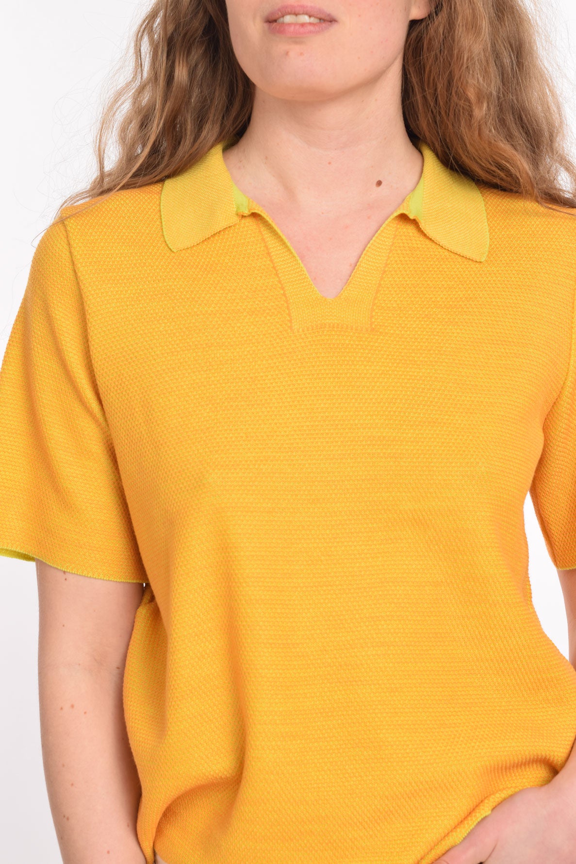 Dora Polo Shirt - Yellow & Orange