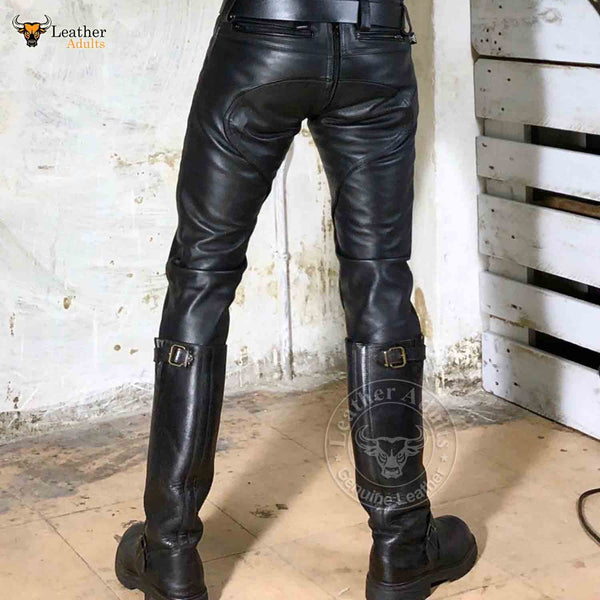 Proto Cow Hide Leather Biker Pants Vintage