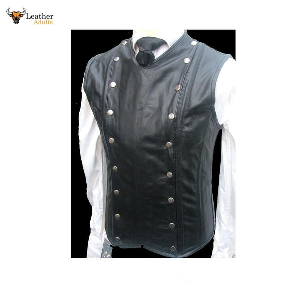 Men's Leather STEAMPUNK Waistcoat Vest Corset GOTH GAY Victorian – Leather  Adults