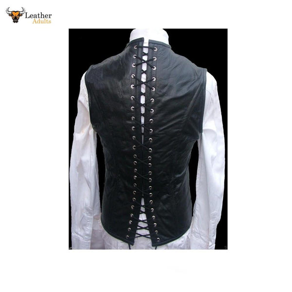 Men's Leather STEAMPUNK Waistcoat Vest Corset GOTH GAY Victorian – Leather  Adults