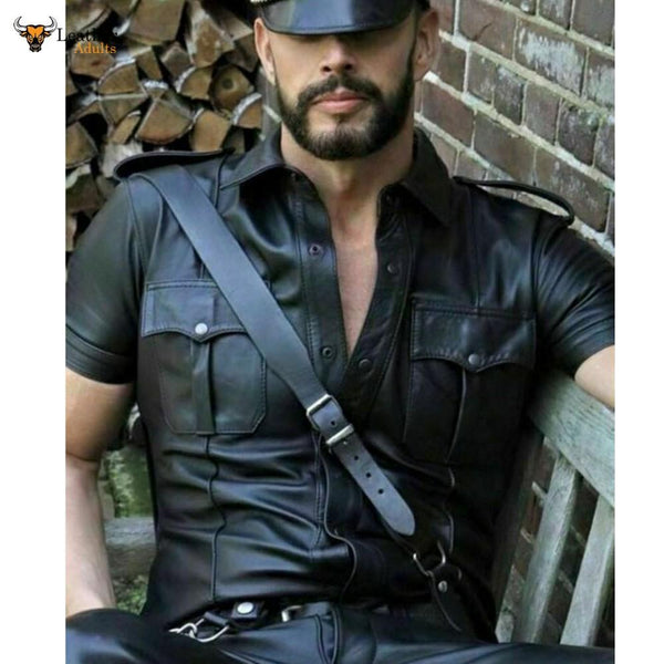 Men's Leather Shirts – Leather Adults