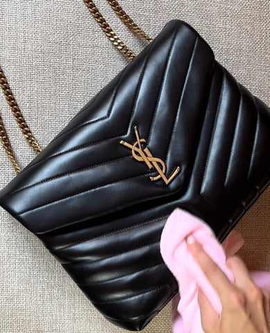 Ysl Loulou Medium Black Leather