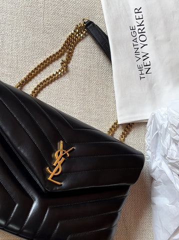 Ysl medium black loulou handbag