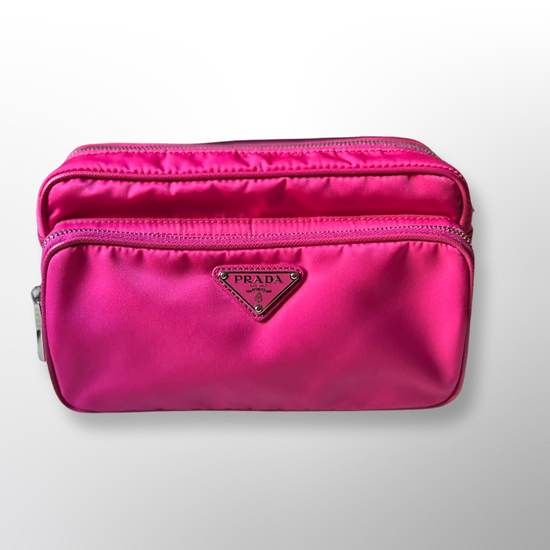 prada camera bag pink