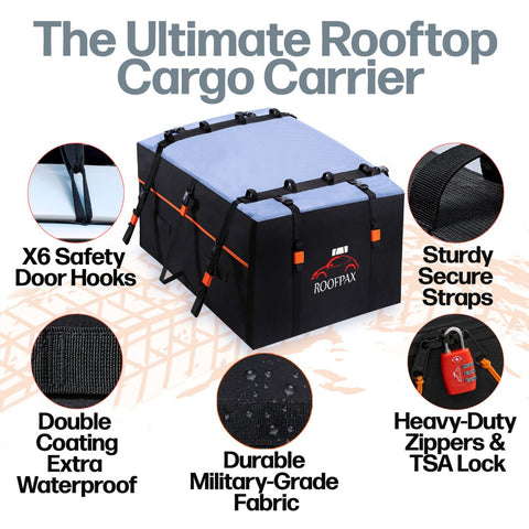 RoofPax Waterproof Car Roof Bag for travel storage needs