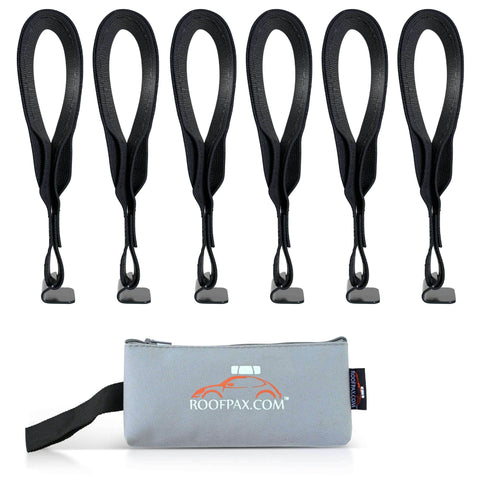 Rooftop Cargo Tie Down Hook Straps secures any car top cargo