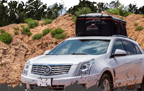 Aerodynamic roof cargo has a Weatherproof Protection