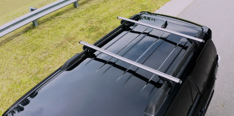 Universal roof racks fit various vehicles for versatile use.