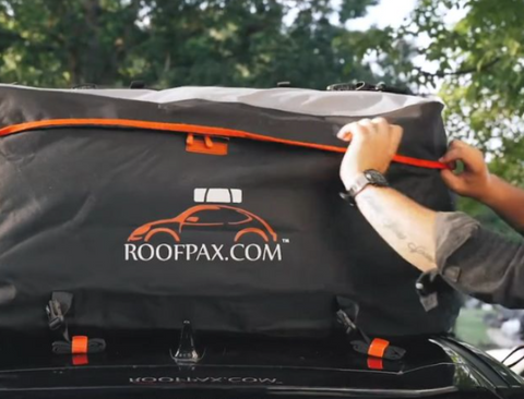 A roof bag is both practical and cost-effective.