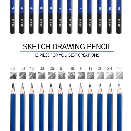 H & B Sketch Book 9X12, Drawing Pad 100-Sheets, Sketching Book for D –  1981Life