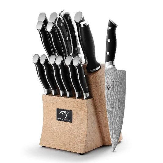 8 Piece German Stainless Steel Hollow Handle Manual Knife