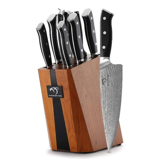 8 Piece German Stainless Steel Hollow Handle Manual Knife