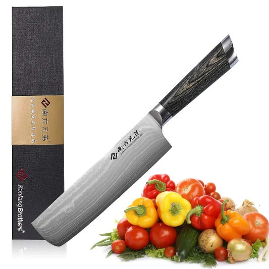  Damascus Kitchen Knife Set, XingRui Series 9 Pieces