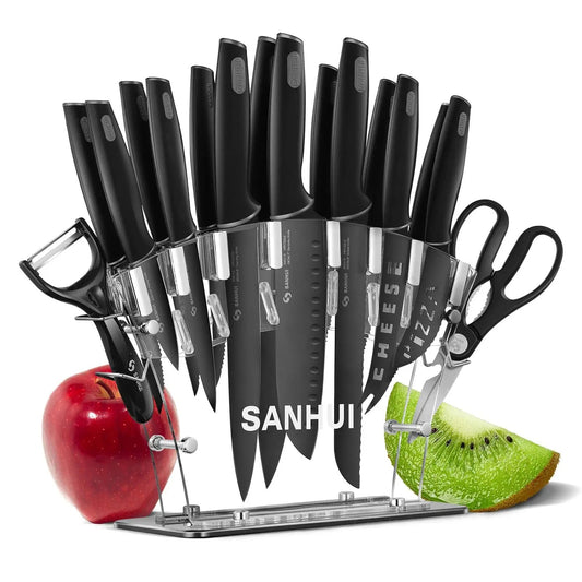 Chef Knife Set, Luckytime 6-Piece Kitchen Knives Set, German 5cr15mov —  CHIMIYA