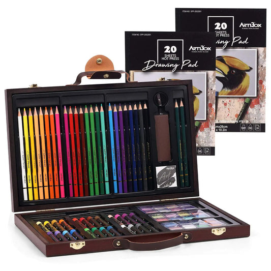 145-Piece Art Supplies Set for Kids 2 Layers Drawing Supplies for Kids Boys  Girls Ages