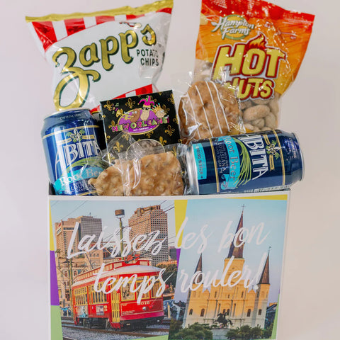 New Orleans themed snack gift box