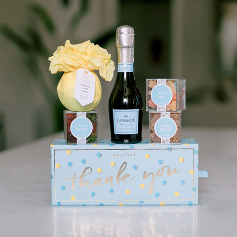 A Bubbly Thanks champagne gift box