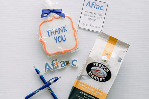 Aflac themed thank you gifts