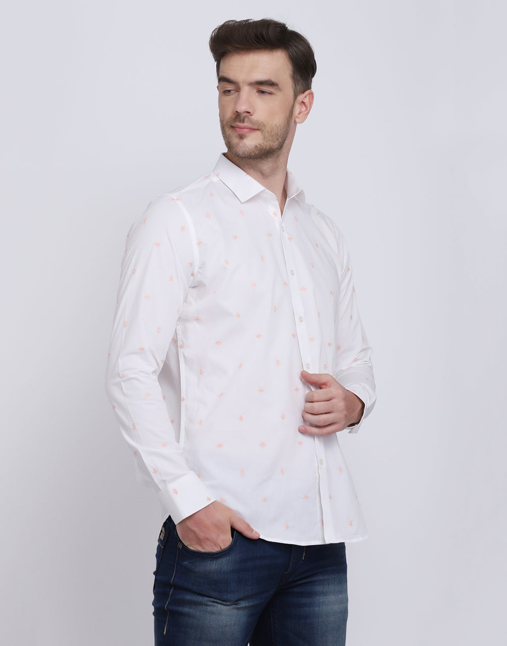 Soft Pink Cotton Satin Men's Shirt – JJAAGG T