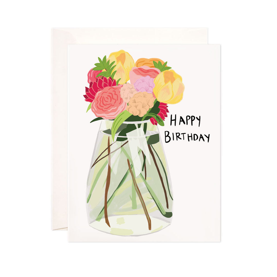 Flower Vase Birthday – Happy Day Paper and Gifts