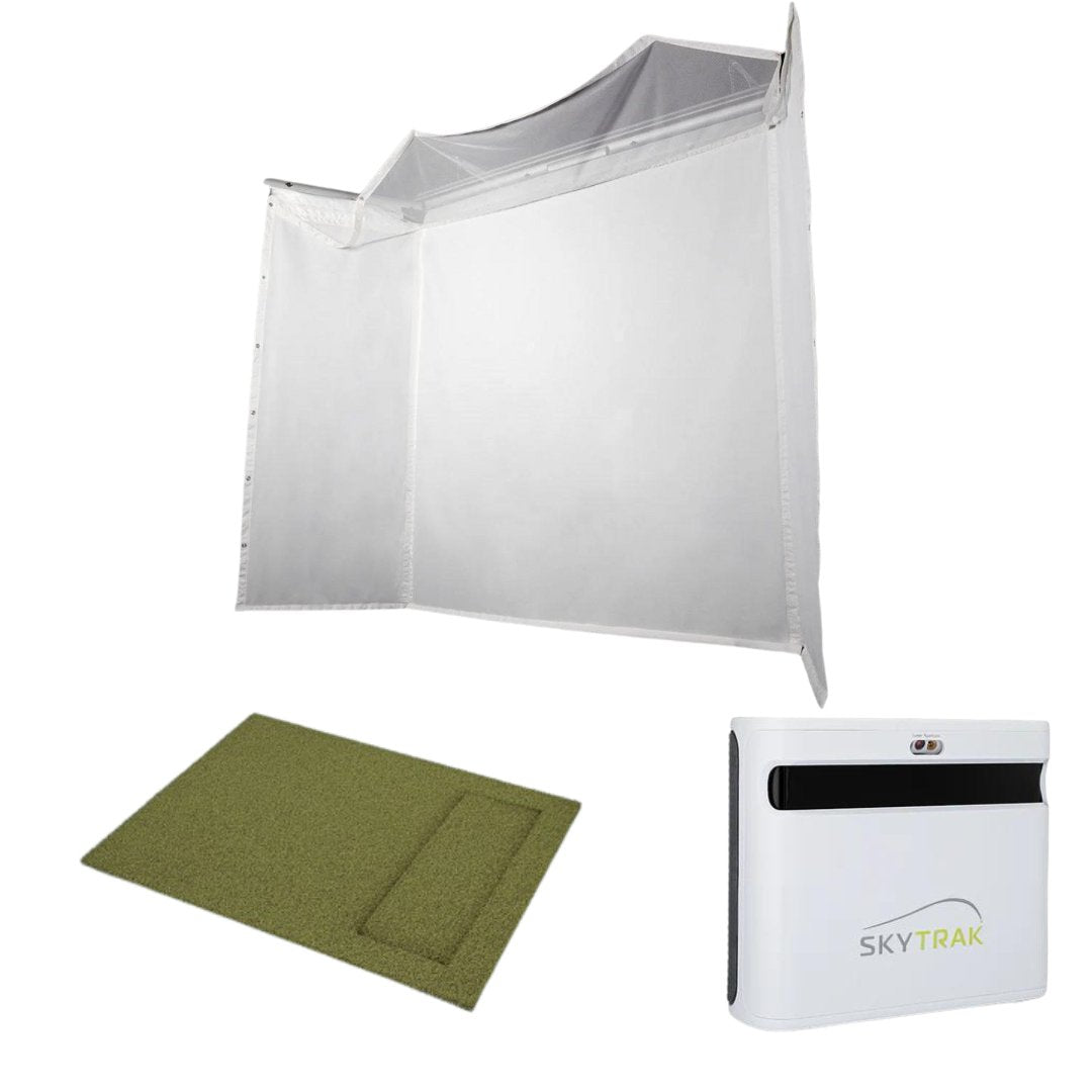 SkyTrak Plus Retractable Screen Simulator Package