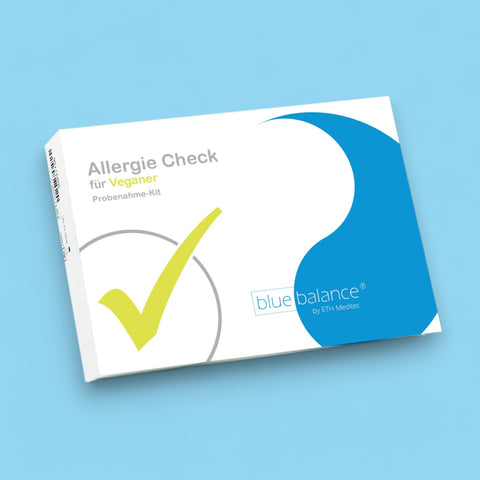Allergie-Check-Kit für Veganer von Blue Balance mit Teststreifen und Anleitung