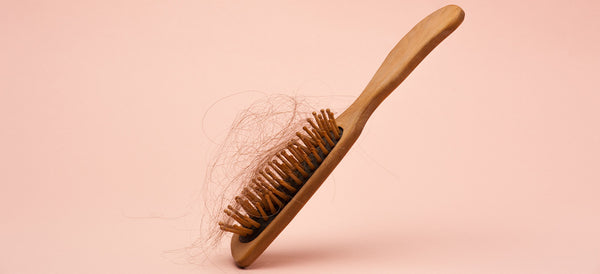 upturned hairbrush