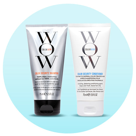 color wow travel size shampoo and conditioner