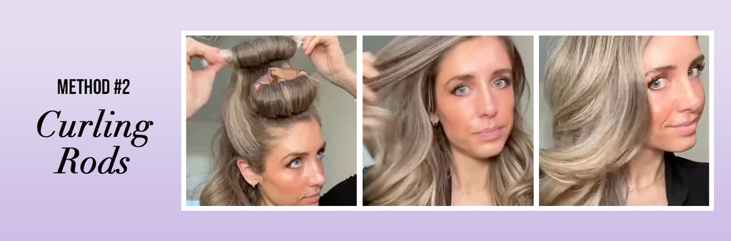 how to do heatless curls with curling rods