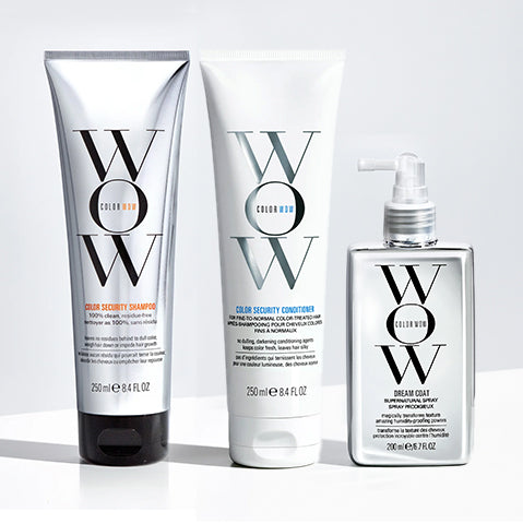 color wow shampoo, conditioner and dream coat