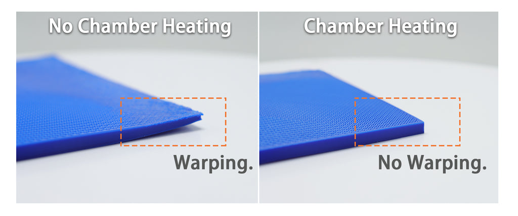 Indem Sie die heiße Luft in der Kammer halten, minimieren Sie das Risiko von Temperaturschwankungen, die zu Warping führen können.