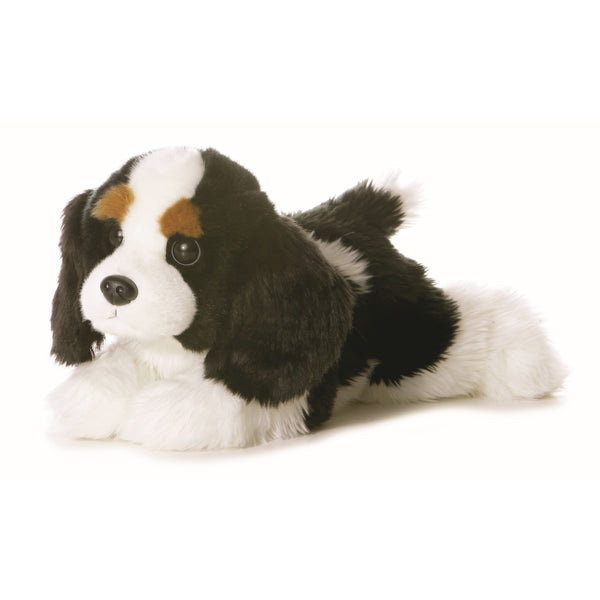 tri color cavalier king charles spaniel stuffed animal