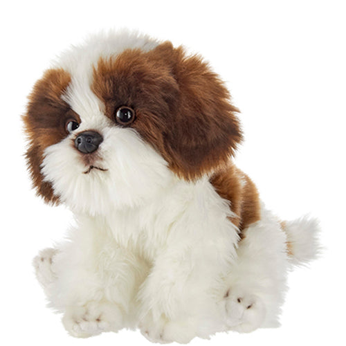 black and white shih tzu stuffed animal