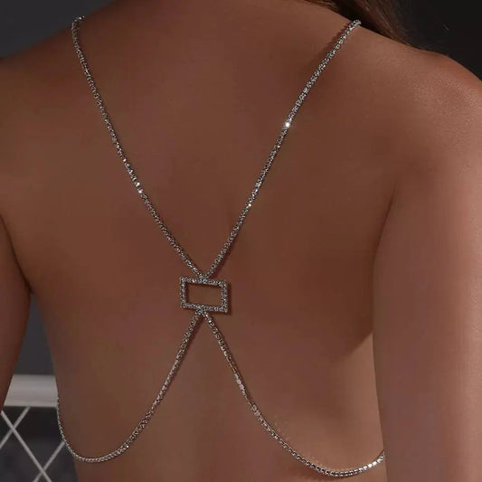 Neck Harness Jewelry Belly Waist Rhinestone Body Chain – JettsJewelers
