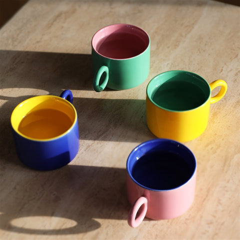 Colourful Chiquito coffee mugs from &klevering, available from BAM Store + Space in Bristol, UK