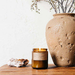 PF Candle Amber & Moss, one of the many scented candles available from BAM Store + Space