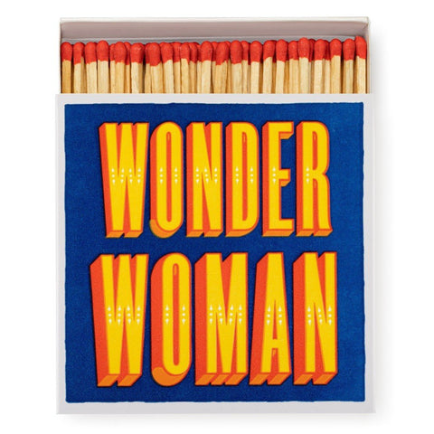 Wonder Woman square box of matches by Archivist