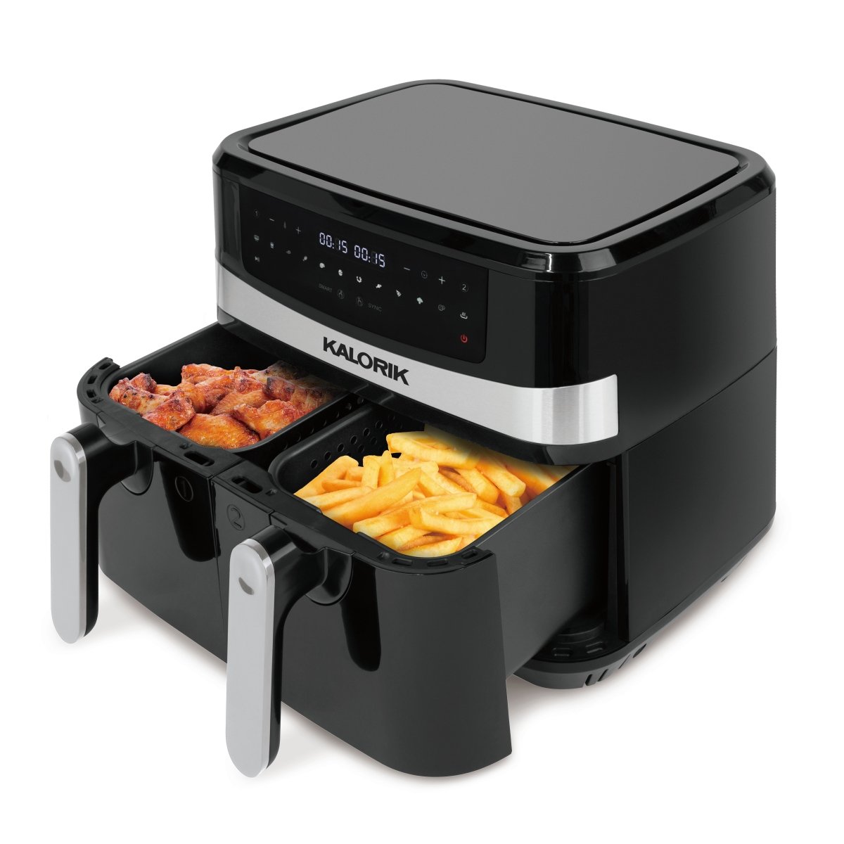 Gourmia 10-qt. Dual Basket Digital Air Fryer With Smart Finish And