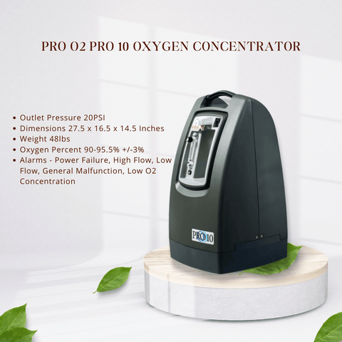 2024 best oxygen concentrator - Pro O2 Pro 10 Oxygen Concentrator
