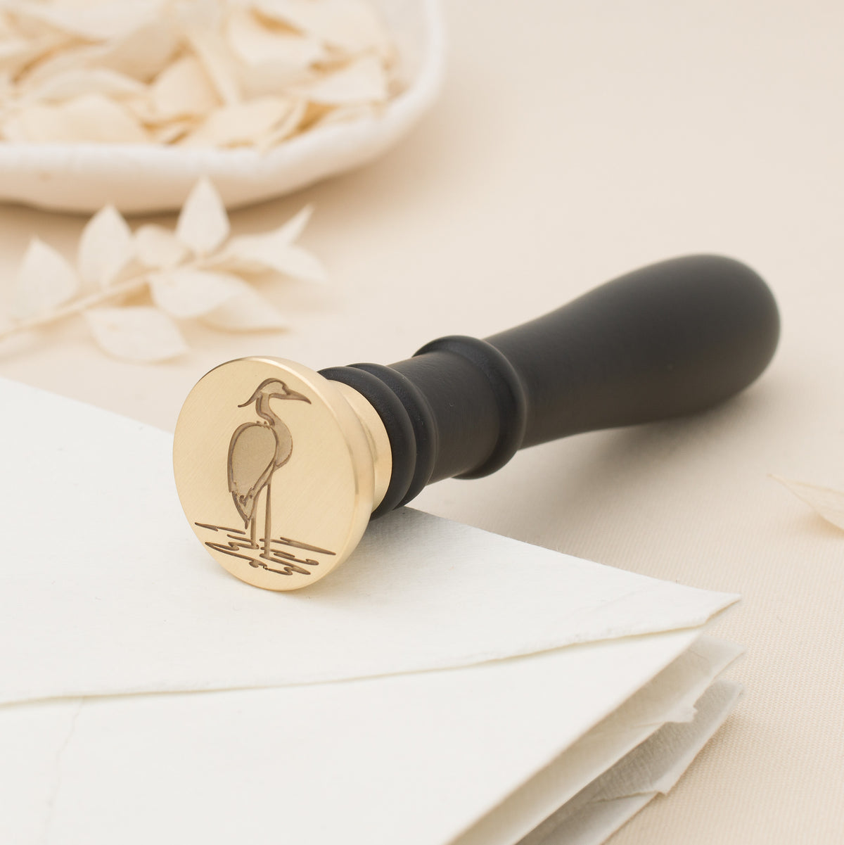 With Love Signature Design Wax Seal Stamp for Wedding, Handwritten Letter  Brass Sealer with Wooden Handle for Party Invitation Sealing DIY Cards