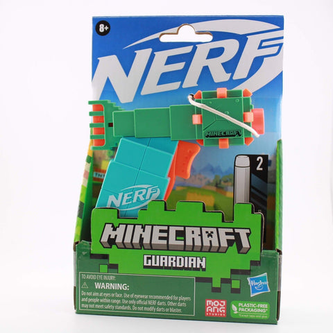 NERF MICROSHOTS Minecraft GHAST Mini Blaster Gun & Darts MOJANG