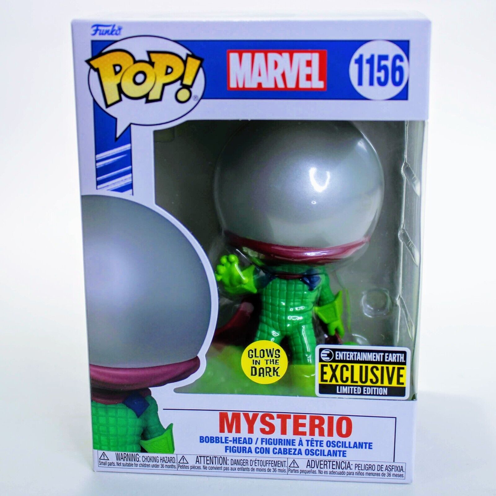 Funko Pop! Marvel Mysterio Spider-Man GITD Pop Vinyl Figure EE Exclusi –  Blueberry Cat