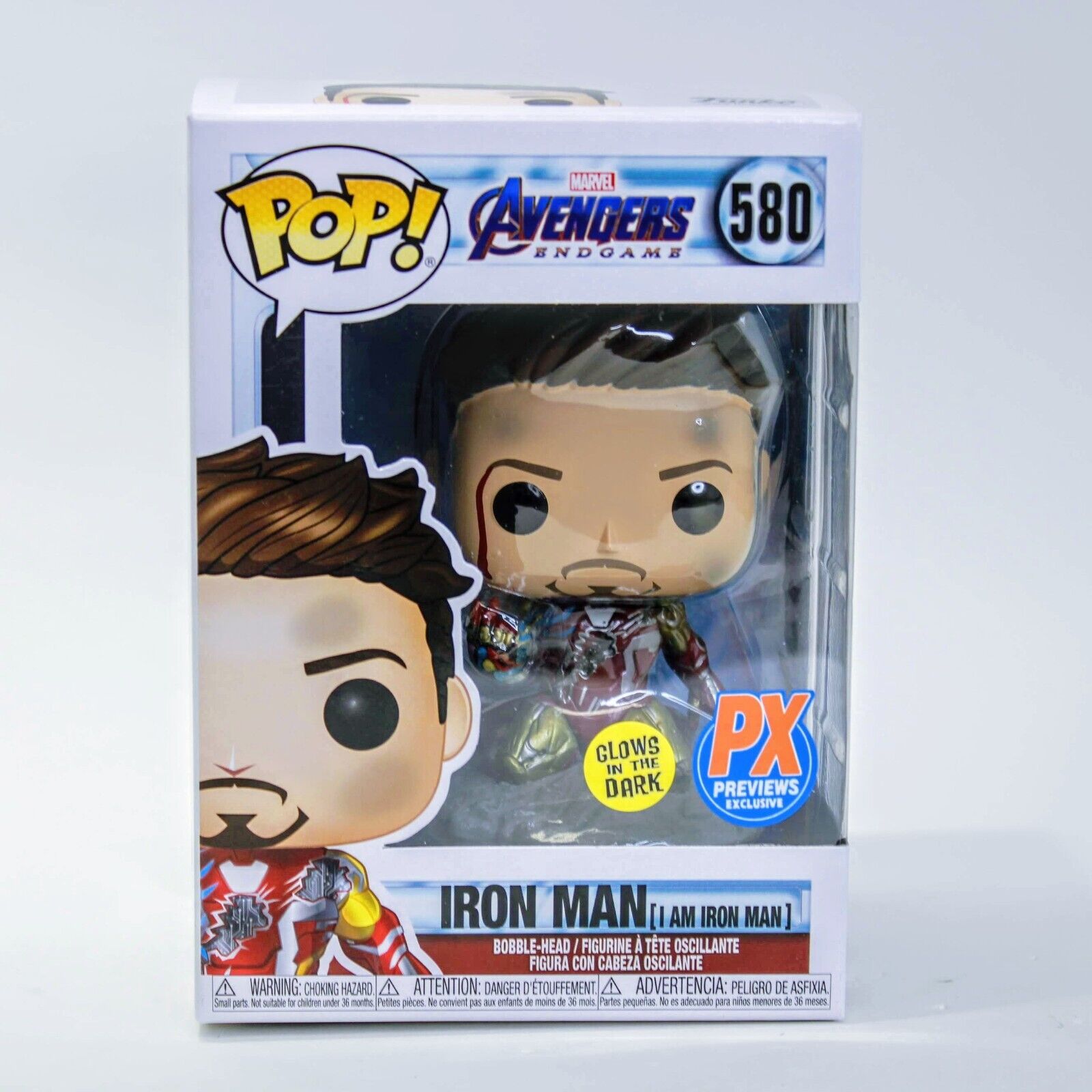 Pop Avengers I Iron Man Glow in The Dark Deluxe Figu – Blueberry