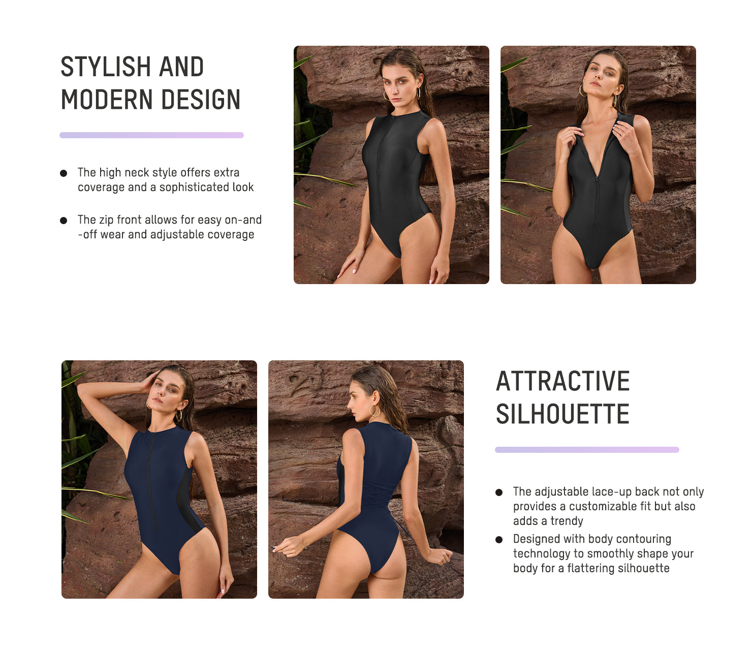 Sculpting Swimsuit Side