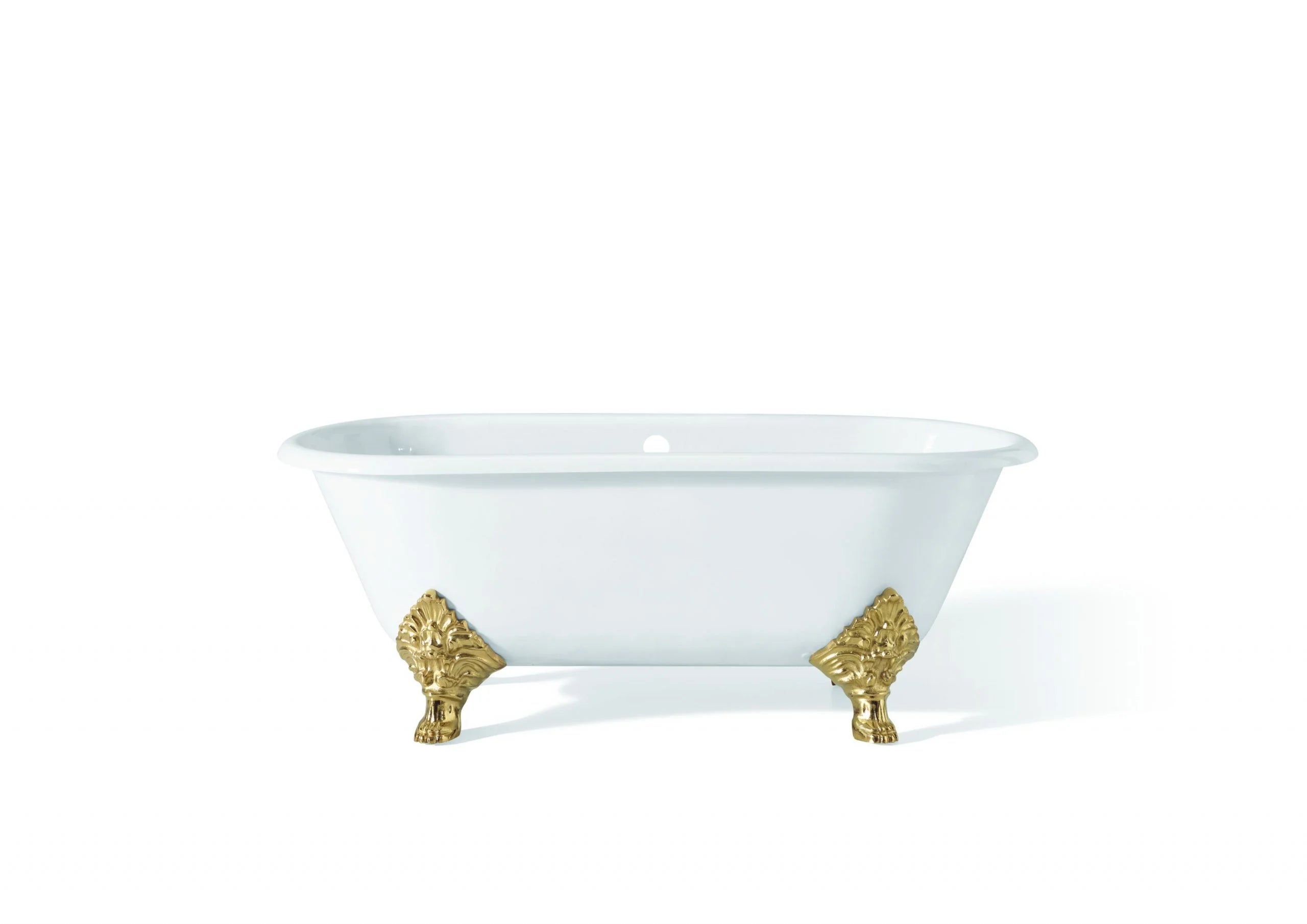 CARLTON Cast Iron Bathtub with Continuous Rolled Rim