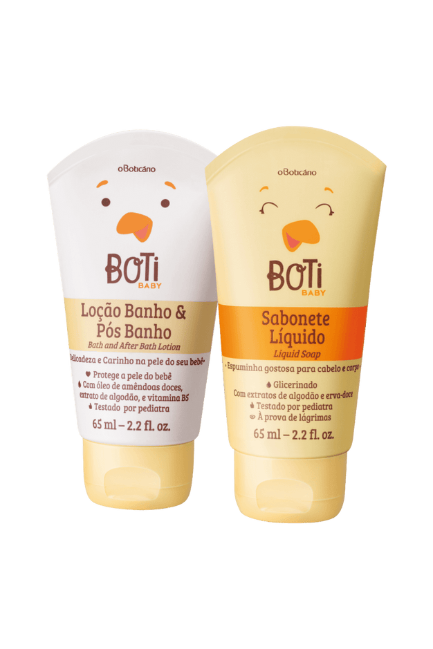 Boti Baby Mini Moisturizing Lotion and Liquid Soap Set - O Boticário