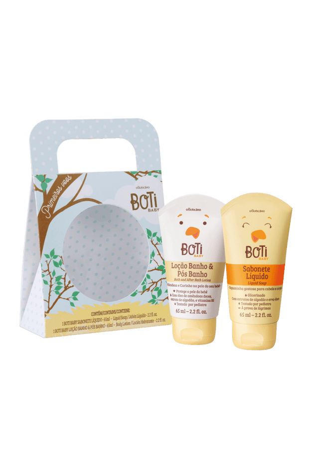 Boti Baby Mini Moisturizing Lotion and Liquid Soap Set - O Boticário