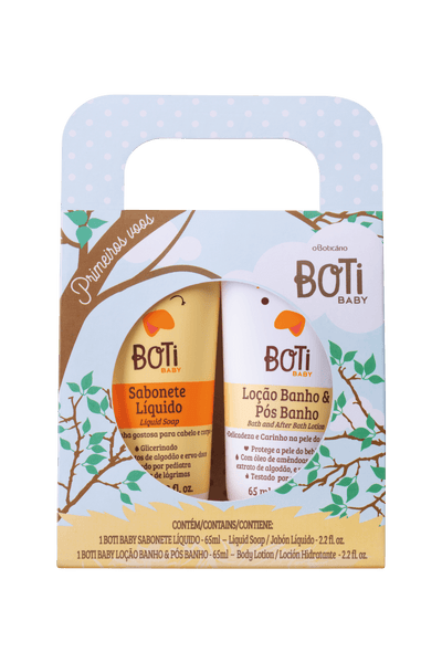 Boti Baby Mini Moisturizing Lotion and Liquid Soap Set - O Boticário