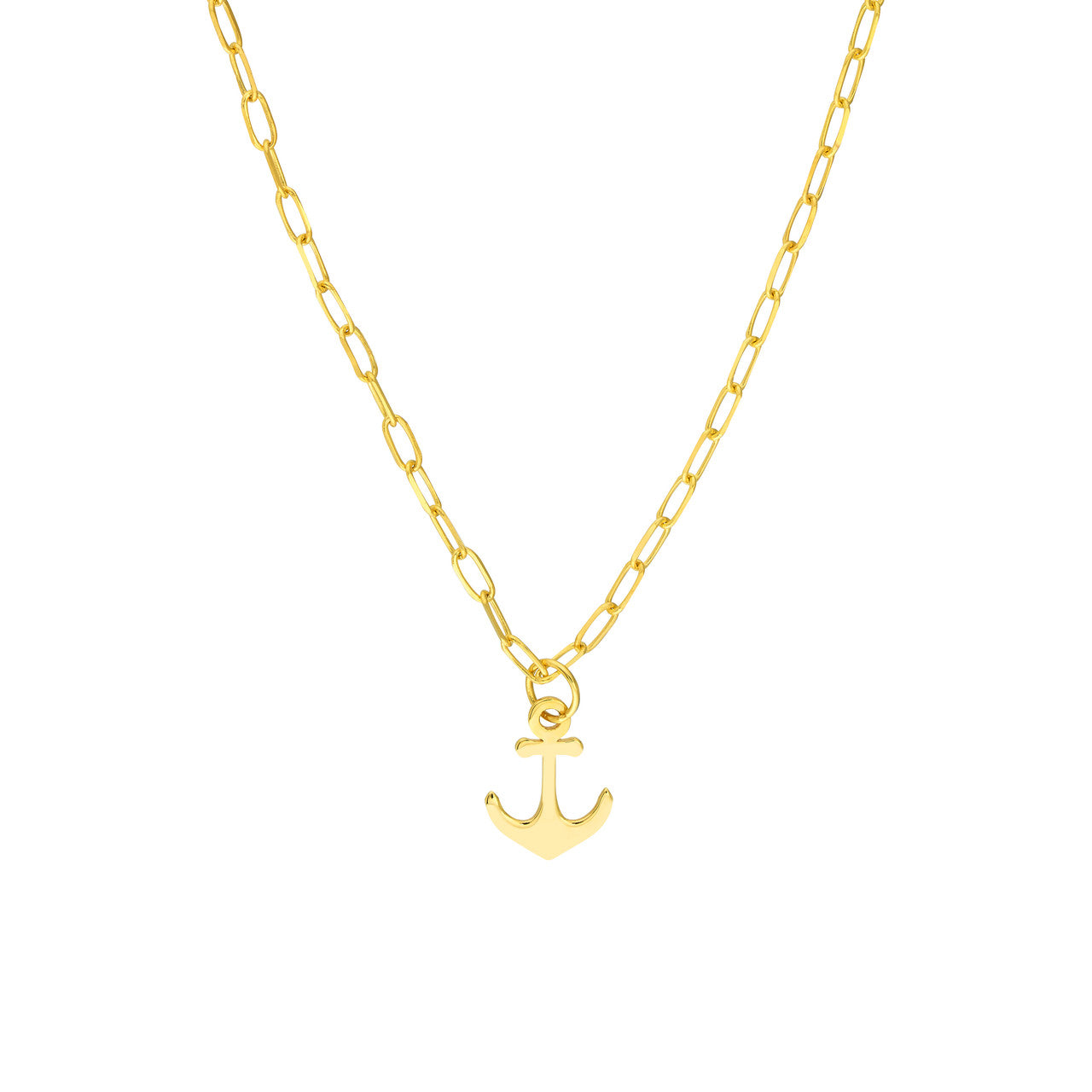 Tiffany & Co. Anchor Pendant Necklace 45cm K18 Yellow Gold Authentic  Jewelry | eBay